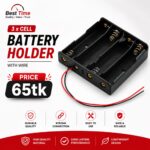 18650 AA Battery Holder Case 4 Cell with Wire