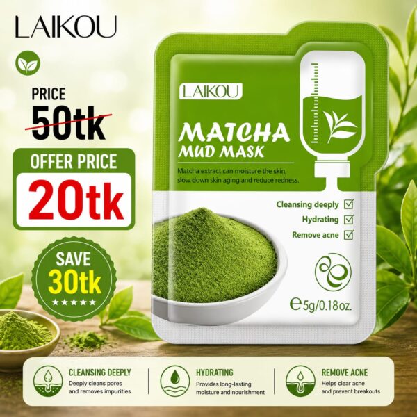 Laikou Matcha Mud Mask 5g (1Pcs)