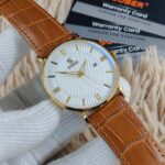 SOBER Classic Luxury Men’s Watch – Elegant White Dial with Premium Leather Strap