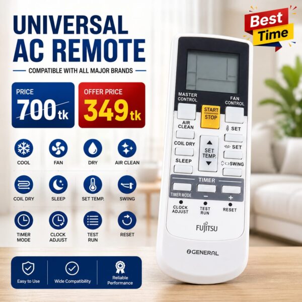 AC Remote controller for GENERAL / FUJITSU Air Conditioner
