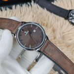 SOBER Classic Men’s Watch – Elegant White Dial with Premium Brown Leather Strap
