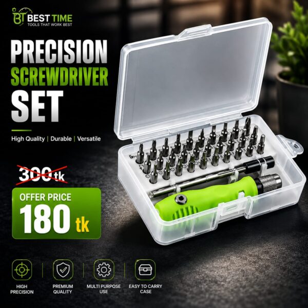 32 In 1 Screwdriver Set Flexible Extension Rod 32 in 1 Magnetic Screwdriver Set