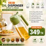 2 in1 Oil Sprayer and Oil Dispenser Bottle 400ml