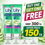Lily Ultimate Moisturizing Aloe Face Wash (100ml) – Buy 1 Get 1 Free