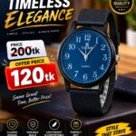 New Fashionable Stainless Analogue Hand Watch For Men's - Blue