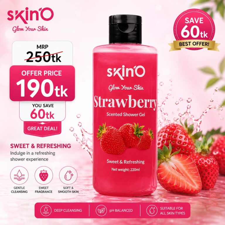 skin'O Glow Your Skin Strawberry Scented Shower Gel 220ml