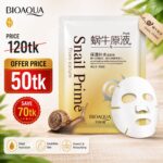 BIOAQUA Snail Golden Moisturizing & Brithen Face Sheet Mask- 30g