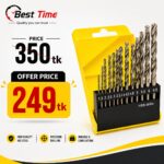 HSS 13pcs Drill Bit Set for Electric and Manual Drilling Machines
