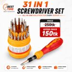 31 In 1 Screwdriver Bit Set With Flexible Shaft Driver Magnetic Bits For Electronic Cell Phone Tablet Repair And Mod