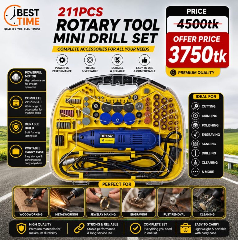 Dremel Mini Drill AC 220V 180W 211Pcs Electric Power Tools Dremel Rotary Drill Grinding Machine Engraving Sanding Polishing Adjustable Speed DIY Tool Set
