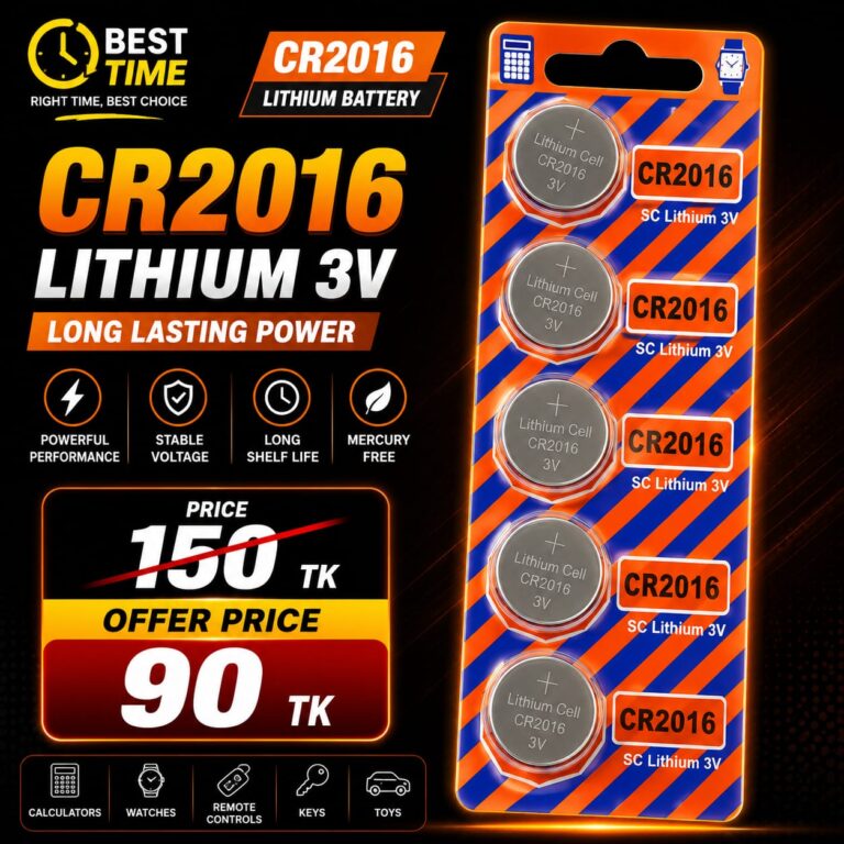 Five Piece 2016 Lithium Coin Battery