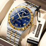 POEDAGAR 675 Fashion Business Men’s Watch Luminous Waterproof Week Date Luxury Man