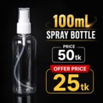 Mist Bottle Empty Mini Clear Refillable Empty Spray Bottle 100ml