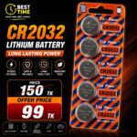 Top Power CR2032 3V Lithium Battery 3V Button Battery motherboard remote control Battery 5Pcs