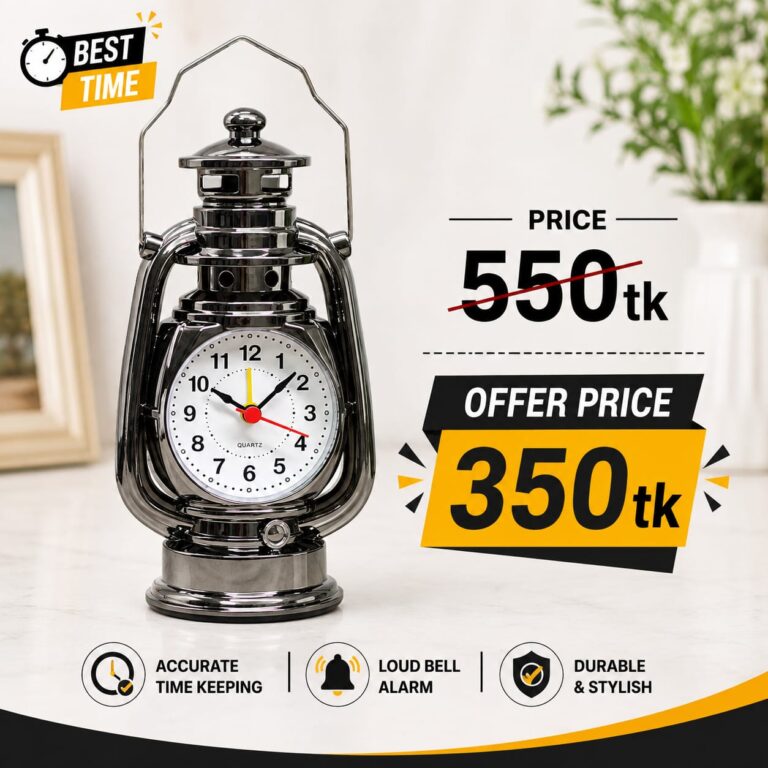 Christmas Creative Household Kerosene Lamp Alarm Clock