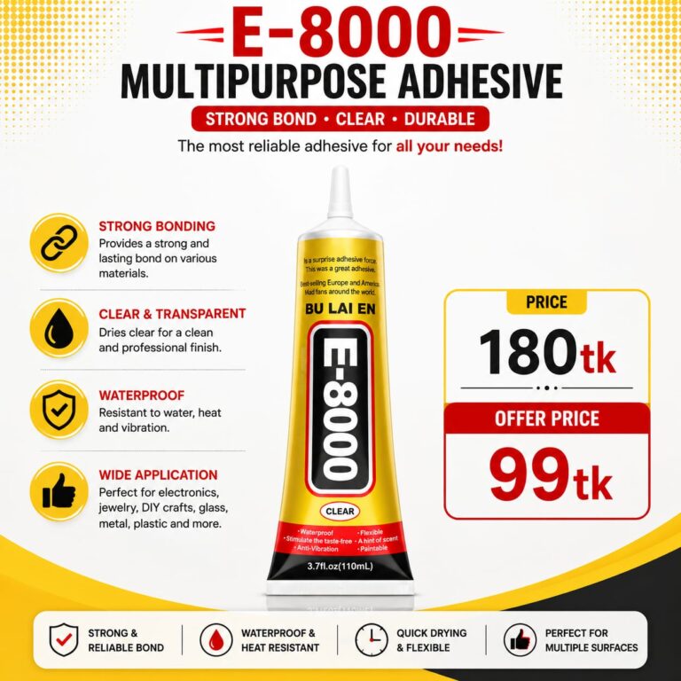 E 8000 Multipurpose Clear DIY Craft Adhesive Glue Specially For Mobile Display Repairing