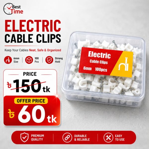 Electric Cable clip 6MM 100pcs