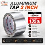 Aluminium Adhesive Foil Tape 2Inche Sealing Tape Heating Duct Repairs Double Side Tape