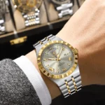 POEDAGAR 675 Fashion Business Men’s Watch Luminous Waterproof Week Date Luxury Man