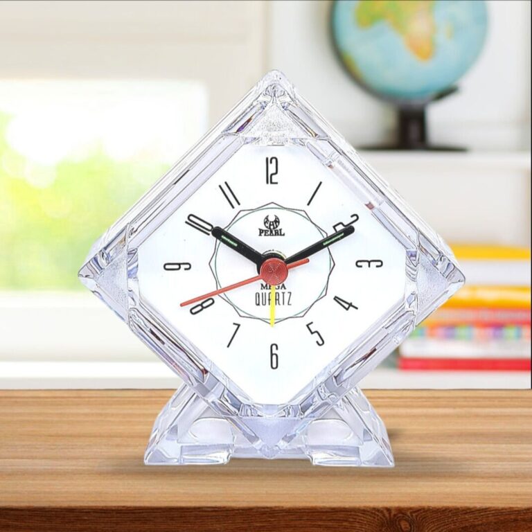 Be Chanda Alarm Table Clock Be White