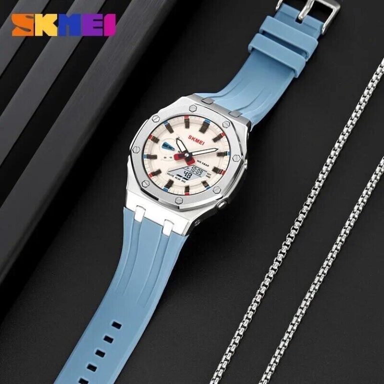 SKMEI 2243 Dual Movt Sports Watch for Men Cheap Silicone Wristwatch