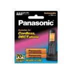 Panasonic 1.2V AAA Ni-MH 650 mAh Rechargeable Battery (Pack of 2)