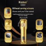 Kemei KM-511 Professional Hair Clipper and Beard Trimmer Salon Series for Men