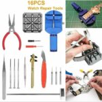 Watch Repair Tools Kits Accessories Set Adjustable Watch Link Pin Remover Watch Band Repair Tool 16 pcs Tools Set