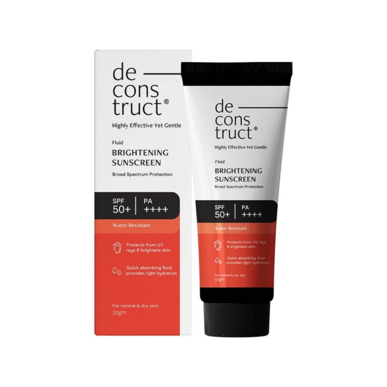 Deconstruct Highly Effective Yet Gentle Fluid Brightening Sunscreen SPF 50+ PA++++ 50gm