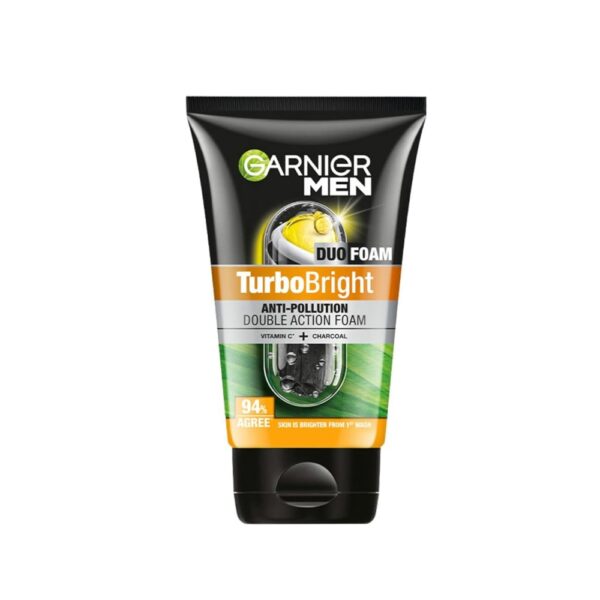 Garnier Men Turbo bright Double Action Face Wash 100gm