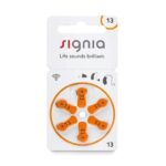 Signia Hearing Aid Battery Size 13, Pack of 6 Batteries