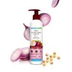Mamaearth onion shampoo for hair growth & hair fall control with onion oil & plant keratin