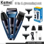 Kemei Km 6541 Multi Functional 3 In 1 Hair Clipper Shaver Nose Hair Trimmer For Men
